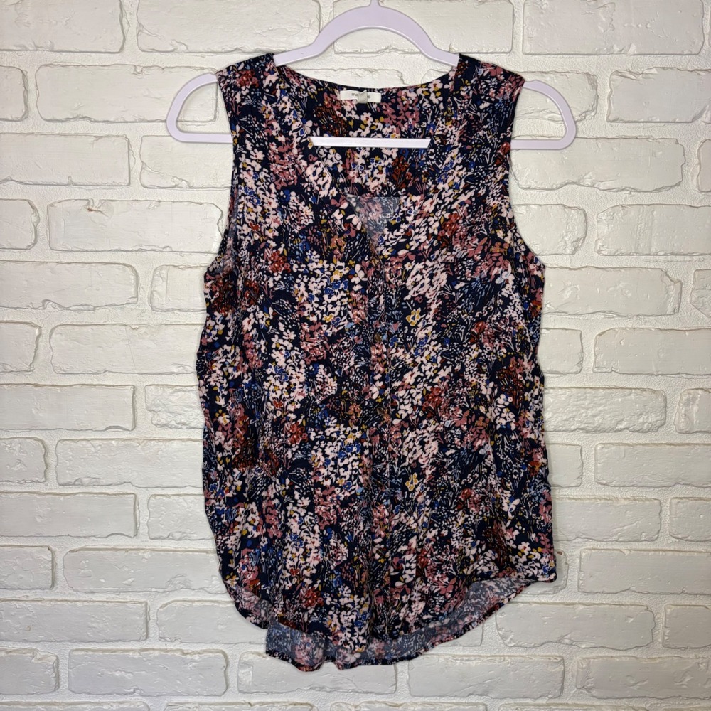 Maurices Floral‎ Sleeveless Blouse Women's Size XS Tank